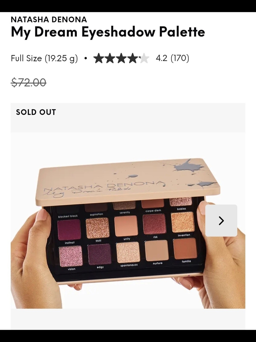 Natasha Denona My Dream Eyeshadow Palette — Pinks,Rose,Plum NIB